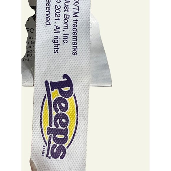 Plush Peeps Bunny Set Blue  Pink 6" Tall Soft Polyester Kids Toy Or Decor - Picture 5 of 8